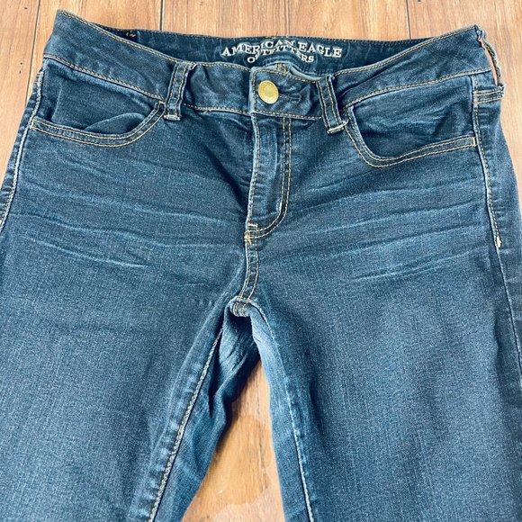 AE Super Stretch Jegging sz8S dark wash - Picture 5 of 9